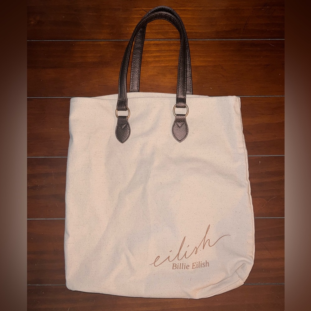 Billie Eilish tan tote bag never used!!